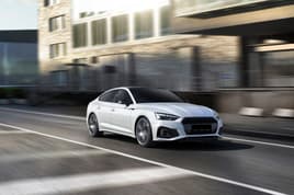 Sports car driving fast