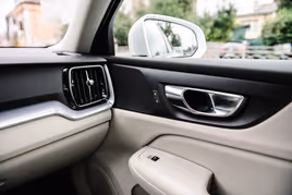 Car interior showcasing metal die cast parts with a surface finish
