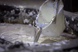 Ladel of metal for the cold chamber die casting process